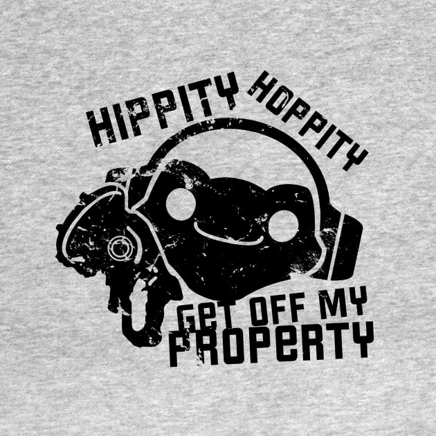 Overwatch Lucio Frog Hippity Hoppity Get Off My Property T-Shirt by WFDJ